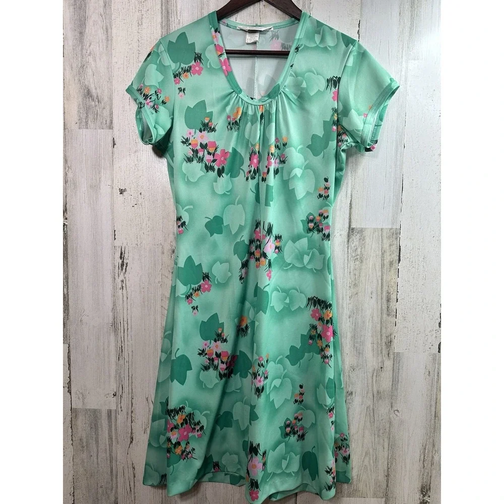 jc penney fall dresses jcpenney | Dresses | Vintage 7s Jc Penney Fashions Floral Dress 516 Small  Single Stitch Paper Tag